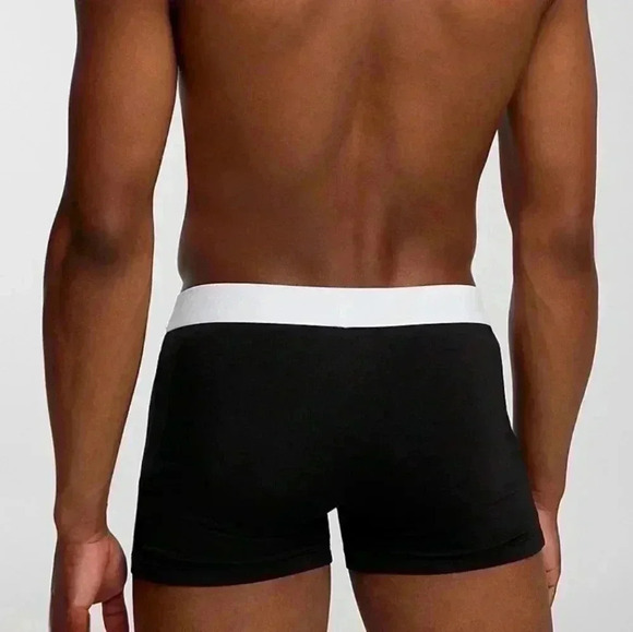 NWT Set of 3 Men's Boxer Briefs XL Le31 by Simons Black with White Waistband - Picture 3 of 9